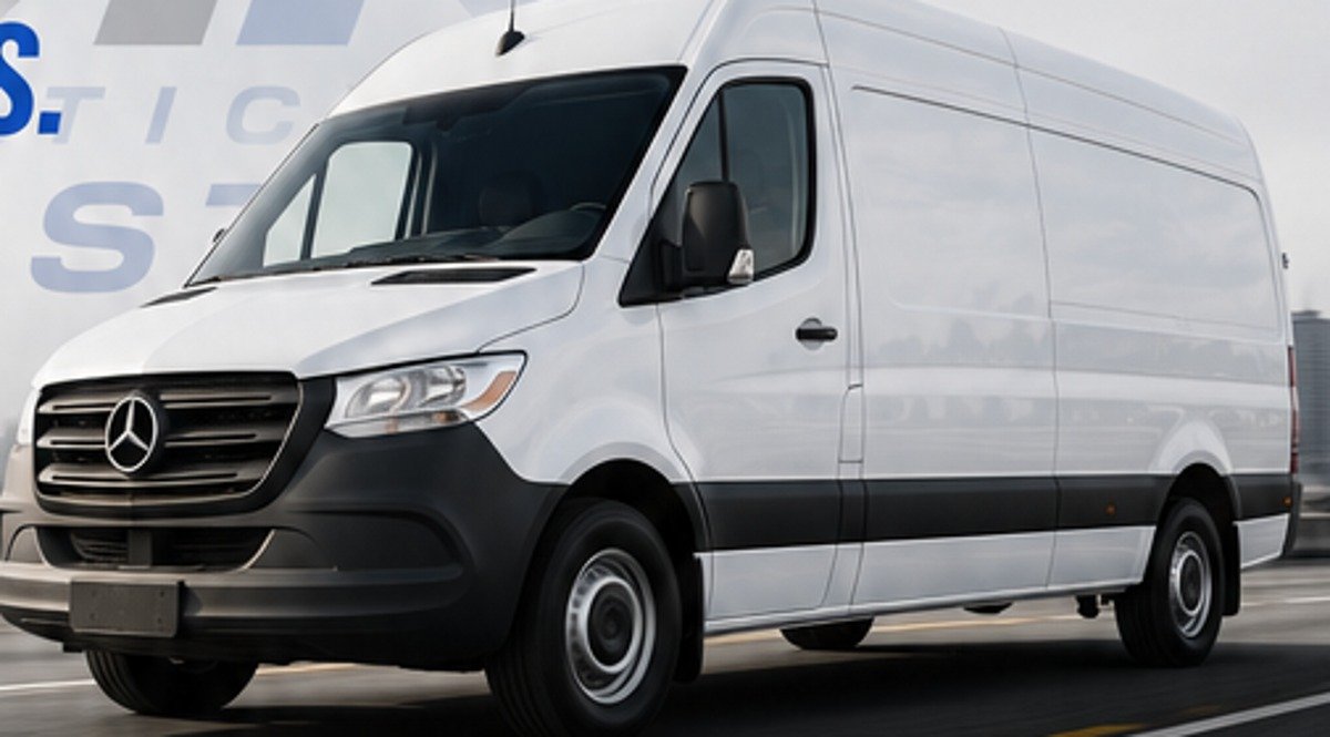 White cargo van for MMK Logistics freight service
